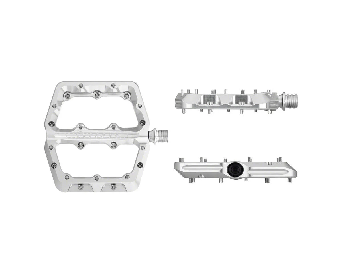 Wolf Tooth Components Waveform Platform Pedals (Raw Silver) (L) - view 5